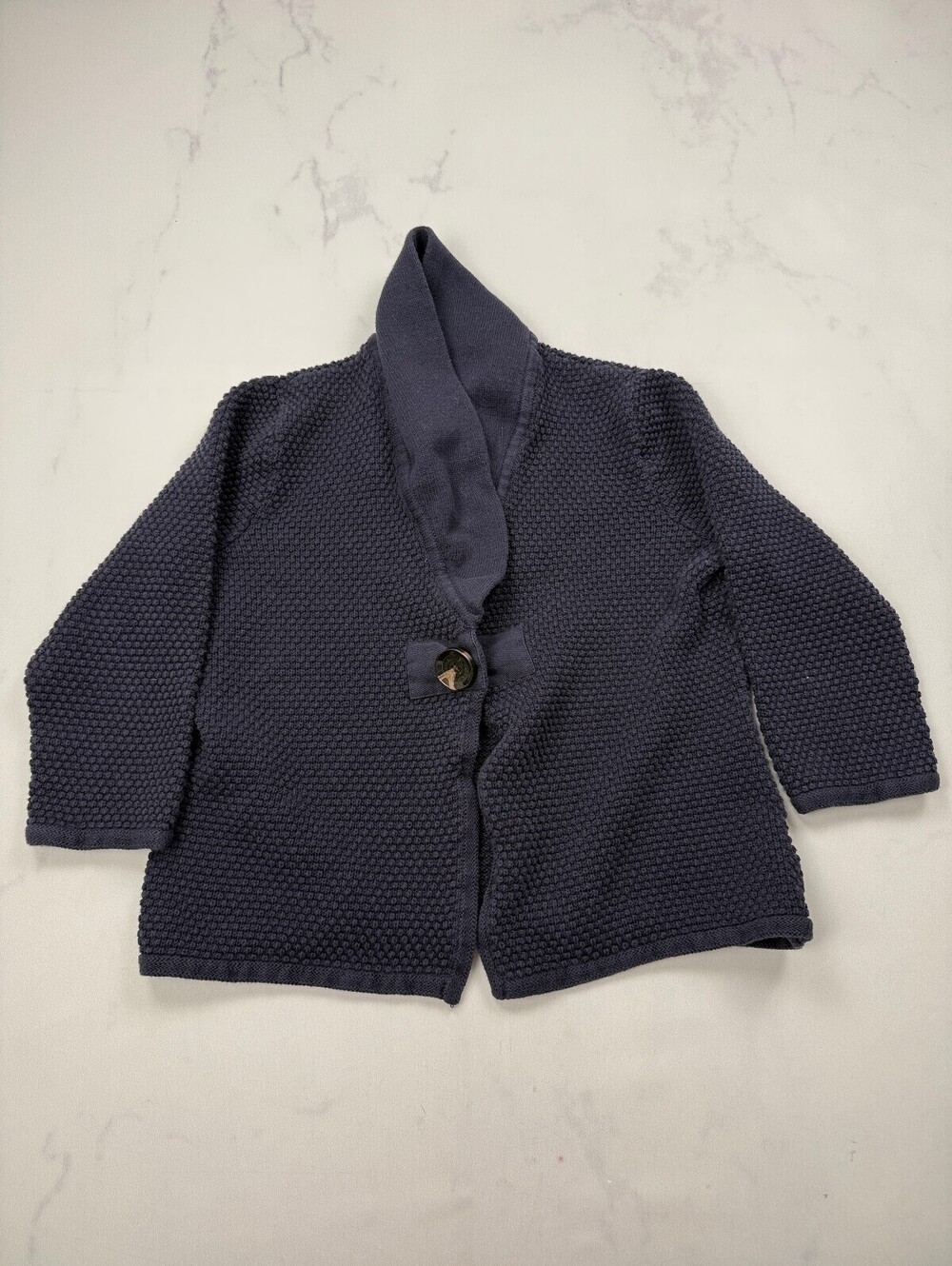 Liz Claiborne Cardigan Navy 90s VTG Timeless Style - Womens L